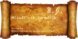 Mlinárik Jermák névjegykártya